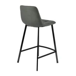 CarviTabouret matelassé hauteur snack en tissu* Tabouret Snack (assise +/- 65 Cm)|Tabouret De Bar (assise +/- 80 Cm)