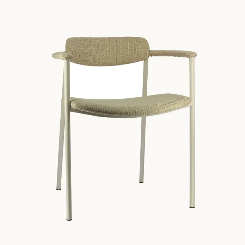Perfecta Cassis Fauteuil moderne en tissu avec accoudoirs et pieds en métal* Chaise De Salle à Manger|Fauteuil De Salon