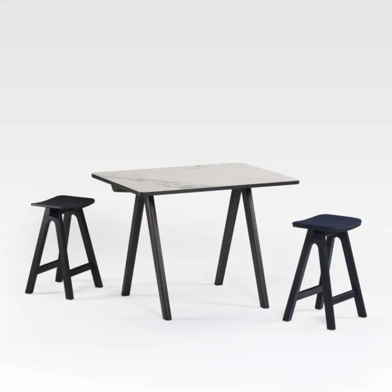 Dasras Chevron Table haute de designer en céramique et bois* Table De Salle à Manger
