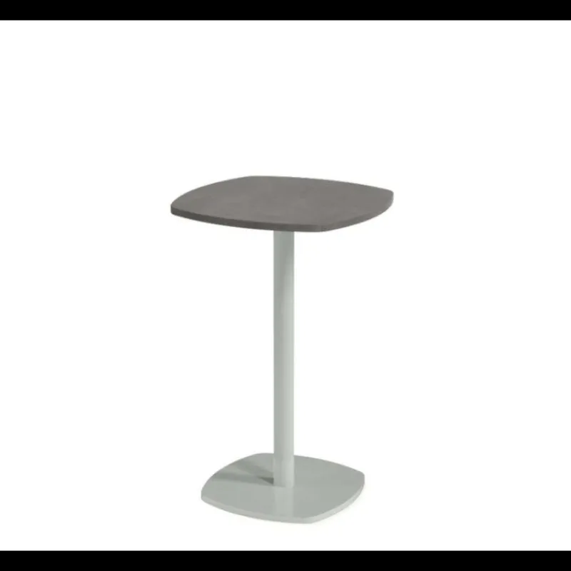 Perfecta Circa Petite table de cuisine carrée aux bords arrondis avec pied central* Table Pour Petit Espace|Table De Cuisine