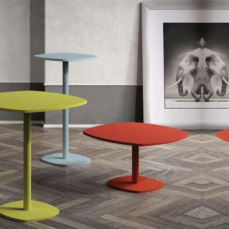 Perfecta Circa Table basse aux bords arrondis et pied central* Table De Salon