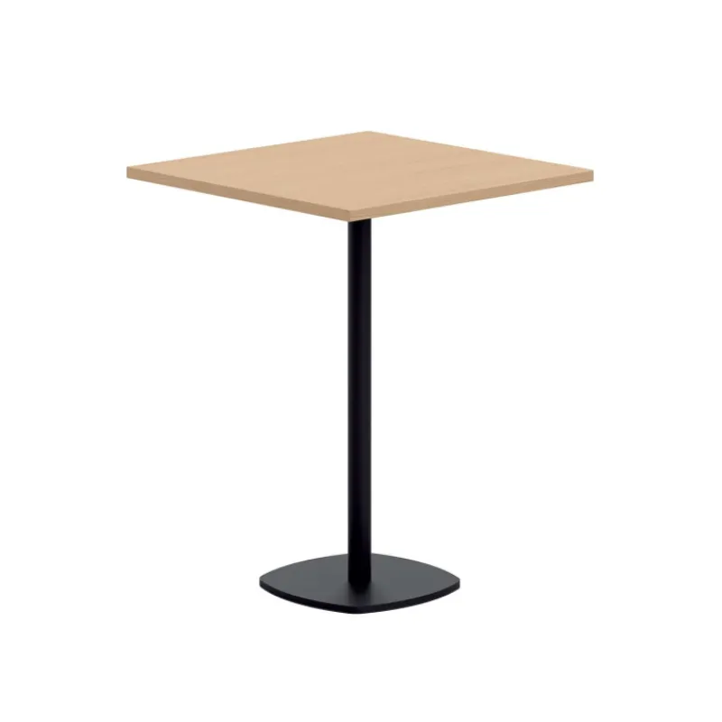 Perfecta Circa Table snack de cuisine carrée en stratifié avec pied central* Table De Cuisine|Table Pour Petit Espace