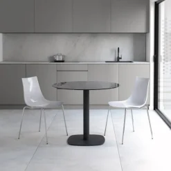 Cancio Circus Table de cuisine ronde en verre petit espace* Table De Cuisine|Table Pour Petit Espace