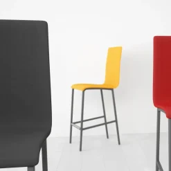 Cancio City Tabouret snack contemporain rembourré* Tabouret Snack (assise +/- 65 Cm)|Tabouret De Bar (assise +/- 80 Cm)