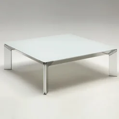 Dexo Class Table basse carrée italienne en verre trempé* Table De Salon