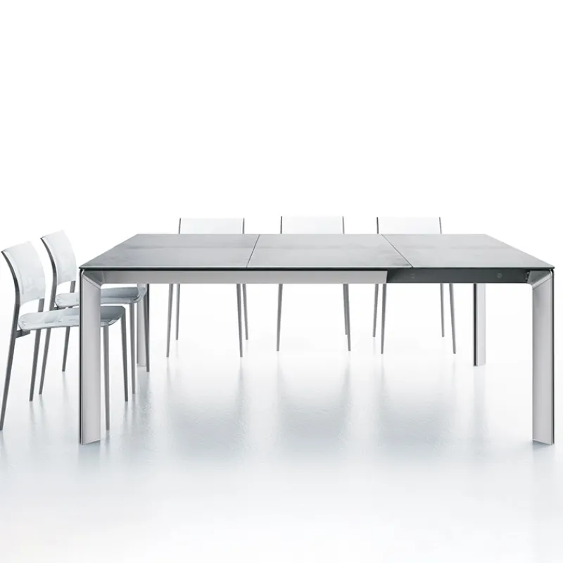 Dexo Class Table carrée en céramique extensible fabriquée en Italie* Table De Salle à Manger
