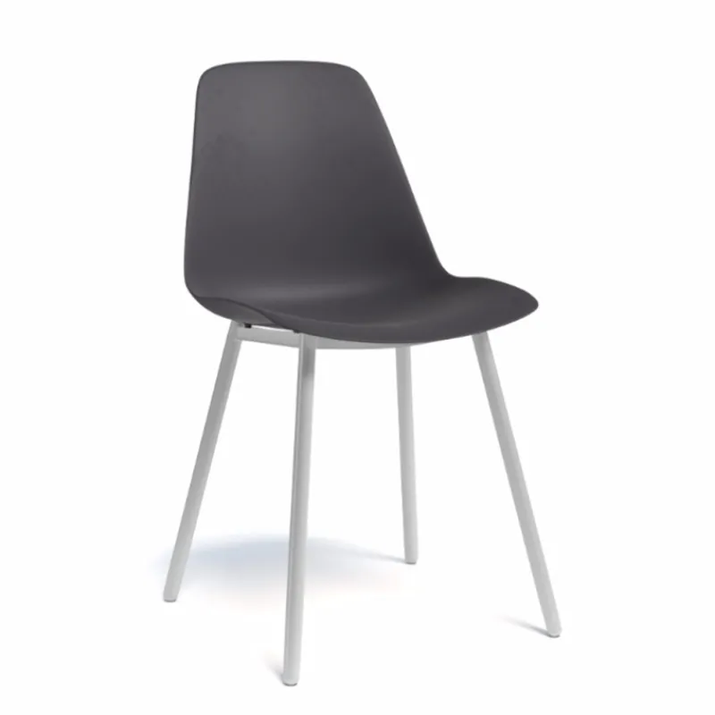 Perfecta Claudio Chaise moderne en polypropylène et métal* Chaise De Cuisine|Chaise De Salle à Manger