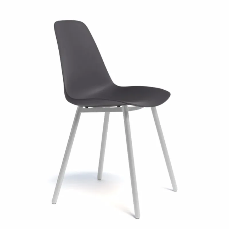 Perfecta Claudio Chaise moderne en polypropylène et métal* Chaise De Cuisine|Chaise De Salle à Manger