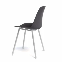 Perfecta Claudio Chaise moderne en polypropylène et métal* Chaise De Cuisine|Chaise De Salle à Manger