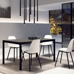 Perfecta Claudio Chaise moderne en polypropylène et métal* Chaise De Cuisine|Chaise De Salle à Manger