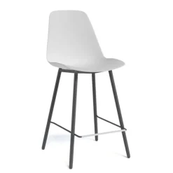 Perfecta Claudio Tabouret snack moderne avec coque en polypropylène* Tabouret Snack (assise +/- 65 Cm)|Tabouret De Bar (assise +/- 80 Cm)
