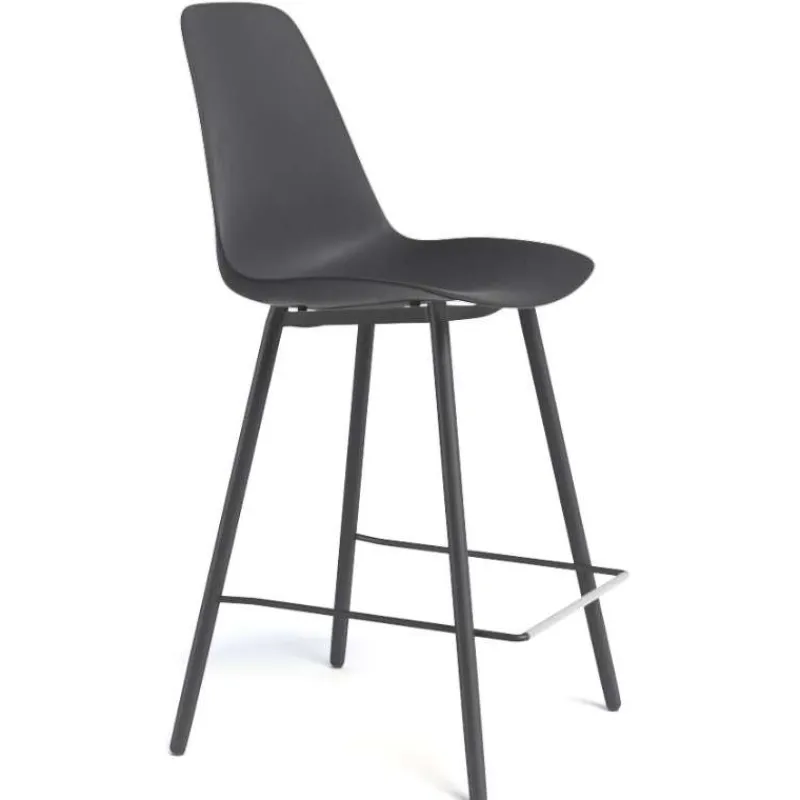 Perfecta Claudio Tabouret snack moderne avec coque en polypropylène* Tabouret Snack (assise +/- 65 Cm)|Tabouret De Bar (assise +/- 80 Cm)