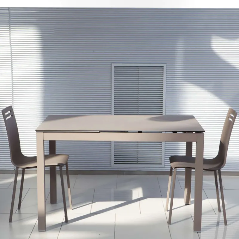 Bailen Céleste Table de cuisine petit espace en céramique avec allonge* Table De Cuisine|Table Pour Petit Espace