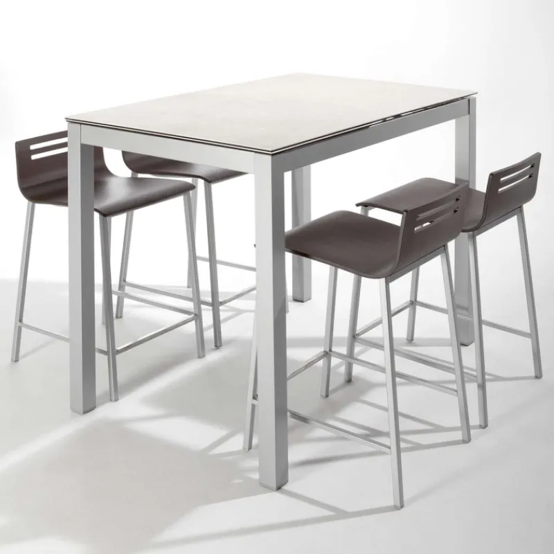 Bailen Céleste Table snack de cuisine petit espace en céramique avec allonge* Table De Cuisine|Table Pour Petit Espace