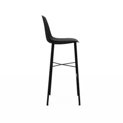 Perfecta Cloe Tabouret de bar belge moderne avec coque en polypropylène et pieds en métal* Tabouret De Bar (assise +/- 80 Cm)