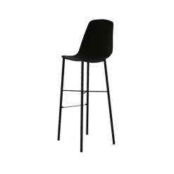 Perfecta Cloe Tabouret de bar belge moderne avec coque en polypropylène et pieds en métal* Tabouret De Bar (assise +/- 80 Cm)