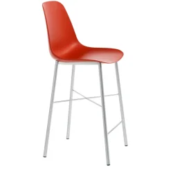 Perfecta Cloe Tabouret snack moderne en polypropylène et métal* Tabouret Snack (assise +/- 65 Cm)|Tabouret De Bar (assise +/- 80 Cm)
