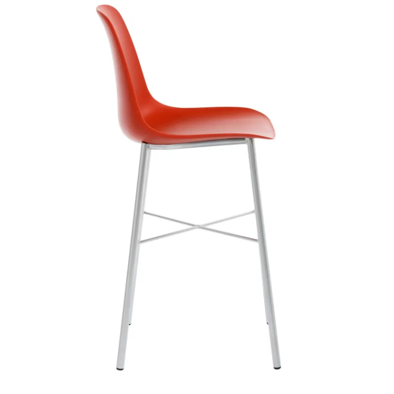 Perfecta Cloe Tabouret snack moderne en polypropylène et métal* Tabouret Snack (assise +/- 65 Cm)|Tabouret De Bar (assise +/- 80 Cm)