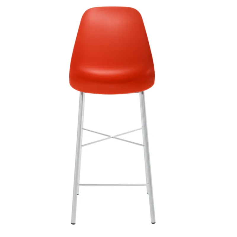 Perfecta Cloe Tabouret snack moderne en polypropylène et métal* Tabouret Snack (assise +/- 65 Cm)|Tabouret De Bar (assise +/- 80 Cm)
