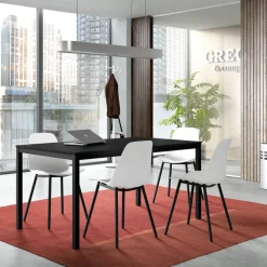 Perfecta Cobra Table rectangulaire plateau stratifié et pieds en métal* Table De Cuisine