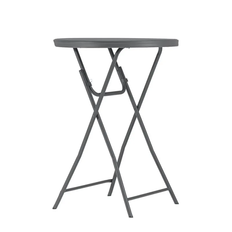 CocktailTable pliante mange debout hauteur 110 cm gris foncé* Table Pour Petit Espace