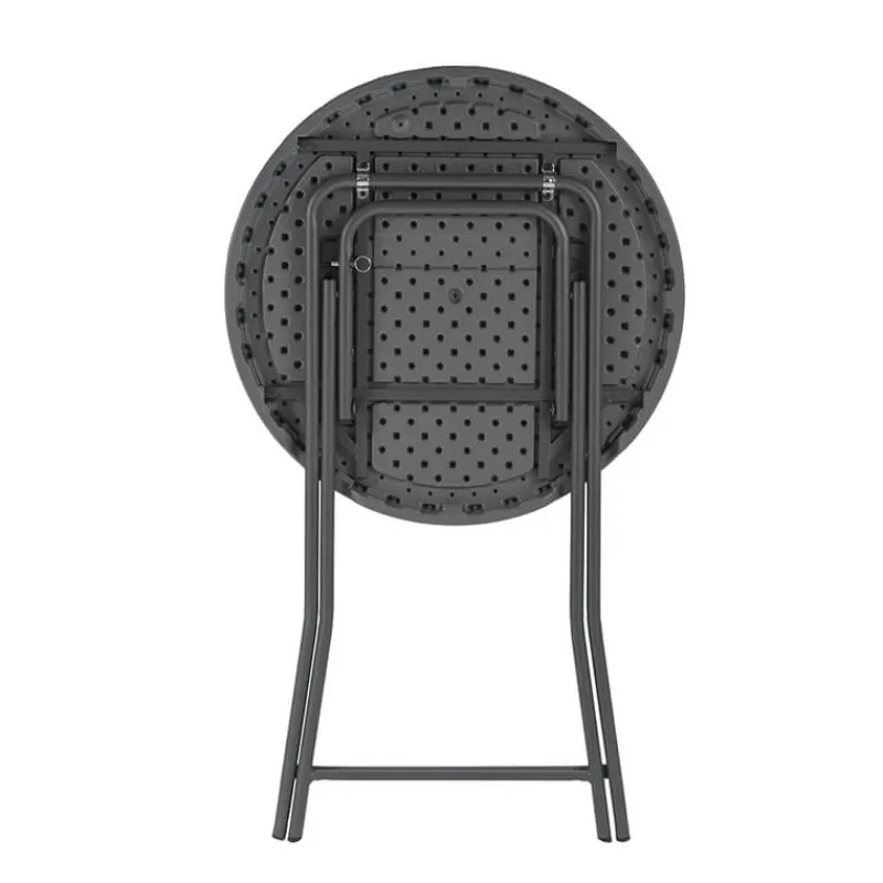 CocktailTable pliante mange debout hauteur 110 cm gris foncé* Table Pour Petit Espace