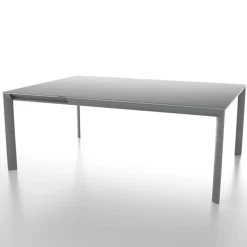 Dexo Cocoon Table carrée extensible en verre trempé et métal* Table De Salle à Manger