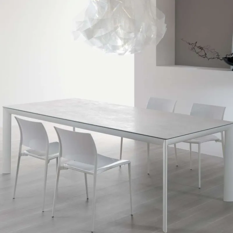 Dexo Cocoon Table italienne rectangulaire extensible en céramique contemporaine* Table De Salle à Manger