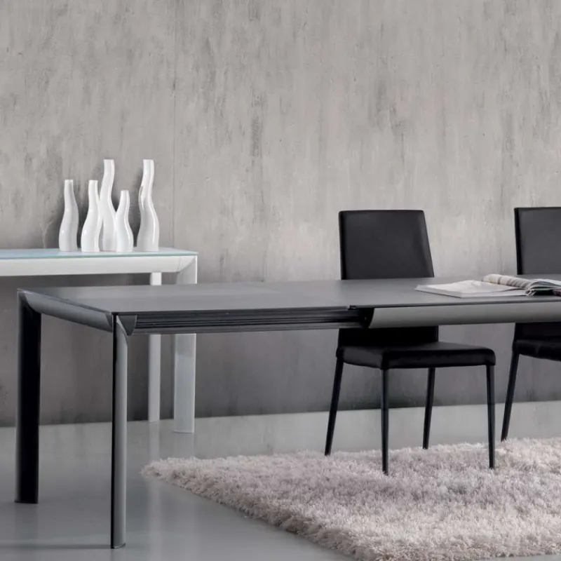 Dexo Cocoon Table italienne rectangulaire extensible en céramique contemporaine* Table De Salle à Manger