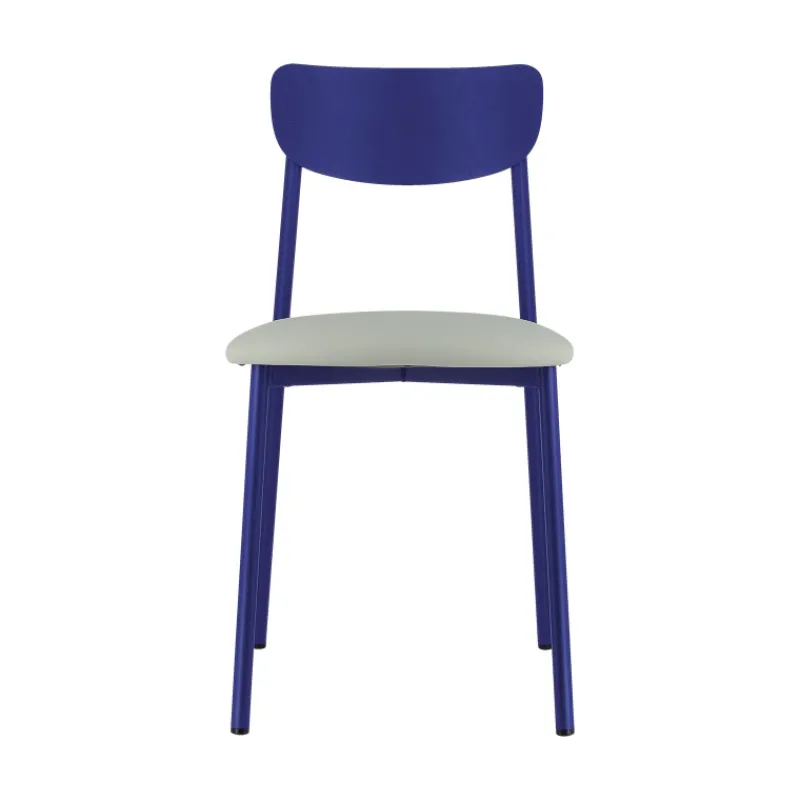 Carrier Colette ® Chaise française en métal avec assise en simili rembourrée* Chaise De Cuisine|Chaise De Salle à Manger