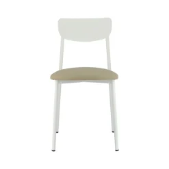 Carrier Colette ® Chaise française en métal avec assise en simili rembourrée* Chaise De Cuisine|Chaise De Salle à Manger