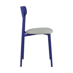 Carrier Colette ® Chaise française en métal avec assise en simili rembourrée* Chaise De Cuisine|Chaise De Salle à Manger