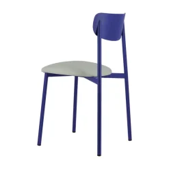 Carrier Colette ® Chaise française en métal avec assise en simili rembourrée* Chaise De Cuisine|Chaise De Salle à Manger