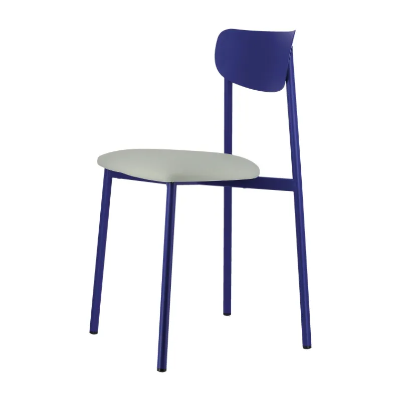 Carrier Colette ® Chaise française en métal avec assise en simili rembourrée* Chaise De Cuisine|Chaise De Salle à Manger