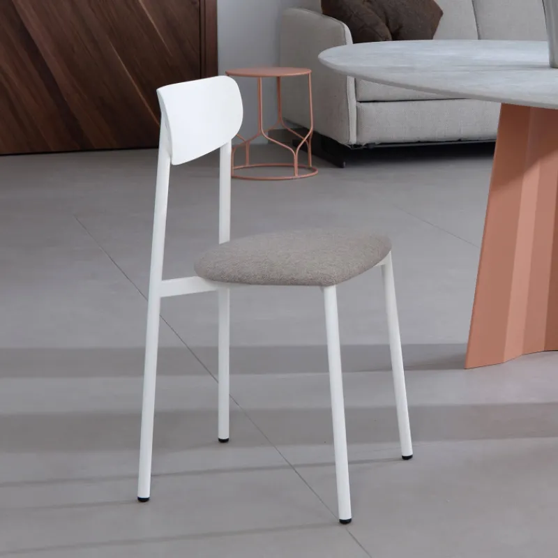 Carrier Colette ® Chaise française en métal avec assise en tissu rembourrée* Chaise De Salle à Manger