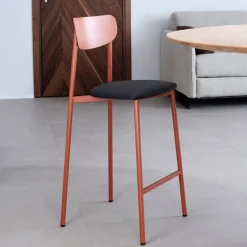 Carrier Colette ® Tabouret snack français en métal avec assise en tissu* Tabouret Snack (assise +/- 65 Cm)|Tabouret De Bar (assise +/- 80 Cm)