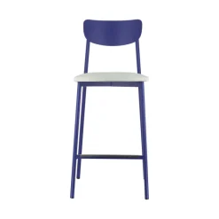 Carrier Colette ® Tabouret snack français en métal avec assise en simili rembourrée* Tabouret Snack (assise +/- 65 Cm)|Tabouret De Bar (assise +/- 80 Cm)