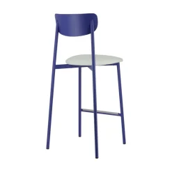 Carrier Colette ® Tabouret snack français en métal avec assise en simili rembourrée* Tabouret Snack (assise +/- 65 Cm)|Tabouret De Bar (assise +/- 80 Cm)