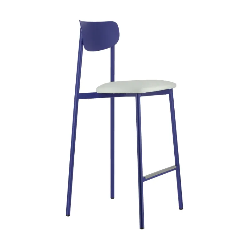 Carrier Colette ® Tabouret snack français en métal avec assise en simili rembourrée* Tabouret Snack (assise +/- 65 Cm)|Tabouret De Bar (assise +/- 80 Cm)
