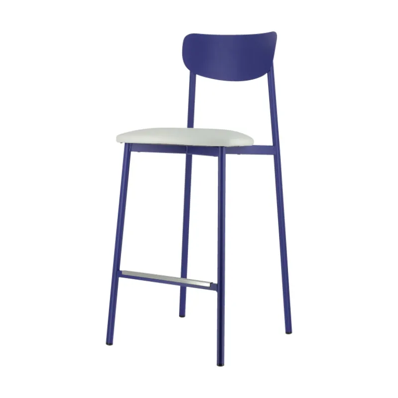 Carrier Colette ® Tabouret snack français en métal avec assise en simili rembourrée* Tabouret Snack (assise +/- 65 Cm)|Tabouret De Bar (assise +/- 80 Cm)