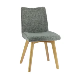 ColineChaise rembourrée en tissu avec pieds en bois* Chaise De Salle à Manger|Chaise Salon