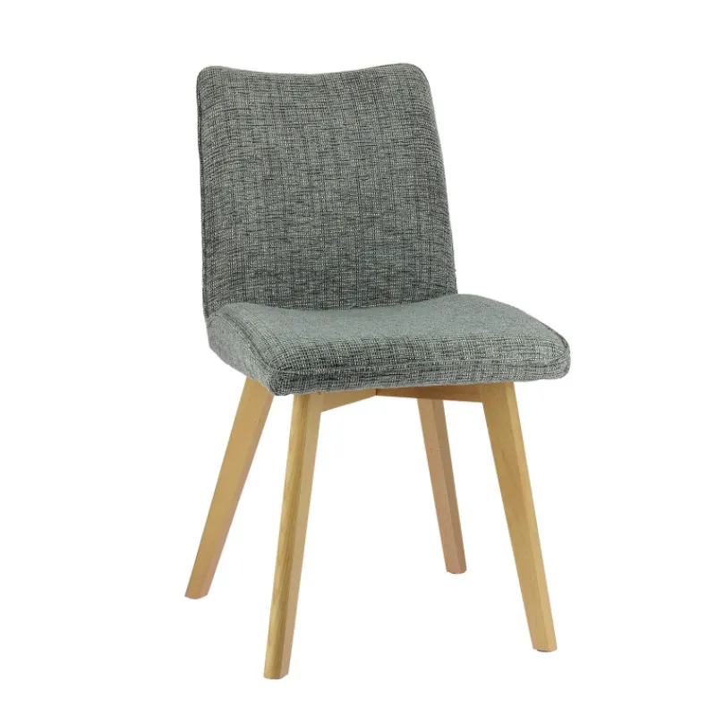 ColineChaise rembourrée en tissu avec pieds en bois* Chaise De Salle à Manger|Chaise Salon