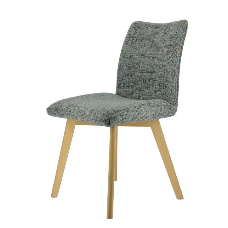 ColineChaise rembourrée en tissu avec pieds en bois* Chaise De Salle à Manger|Chaise Salon