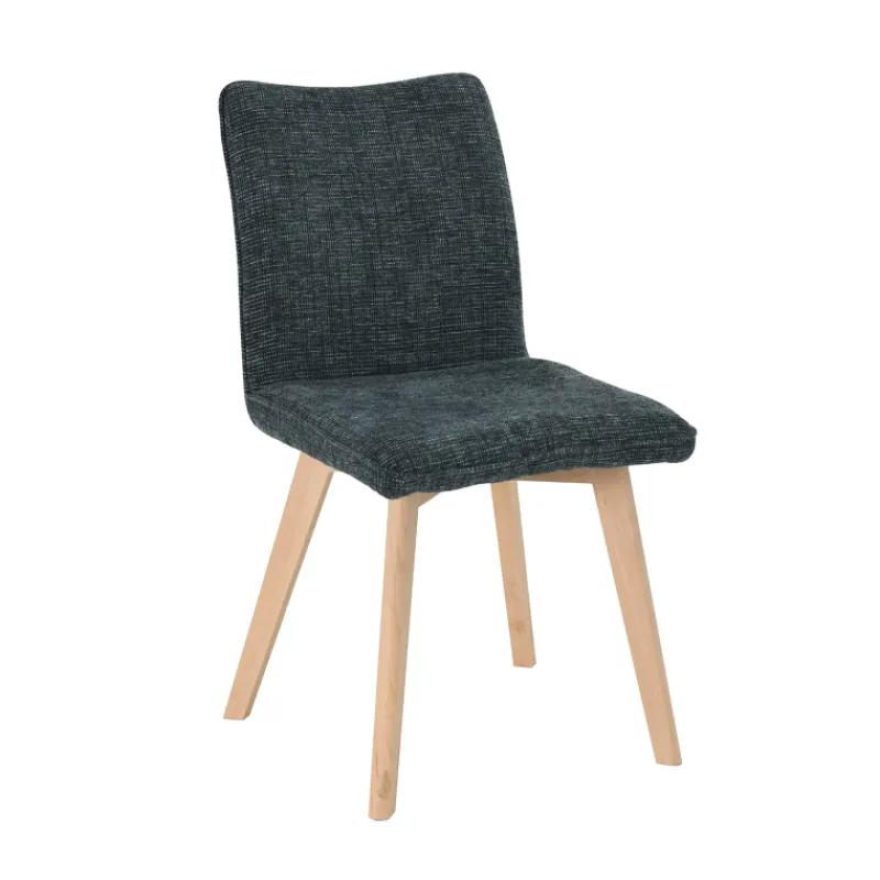 ColineChaise rembourrée en tissu avec pieds en bois* Chaise De Salle à Manger|Chaise Salon