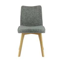 ColineChaise rembourrée en tissu avec pieds en bois* Chaise De Salle à Manger|Chaise Salon