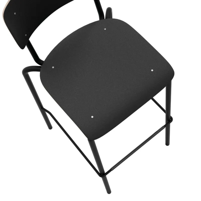 Perfecta College Tabouret de bar avec dossier style vintage* Tabouret De Bar (assise +/- 80 Cm)