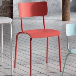 Perfecta Collège Chaise d'écolier vintage en métal et bois* Chaise De Cuisine