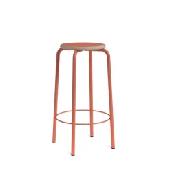 Perfecta Collège Tabouret snack vintage sans dossier bois et métal* Tabouret Snack (assise +/- 65 Cm)|Tabouret De Bar (assise +/- 80 Cm)