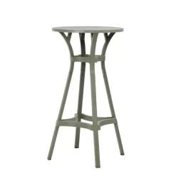Combo Table de jardin ronde recyclée* Table De Jardin