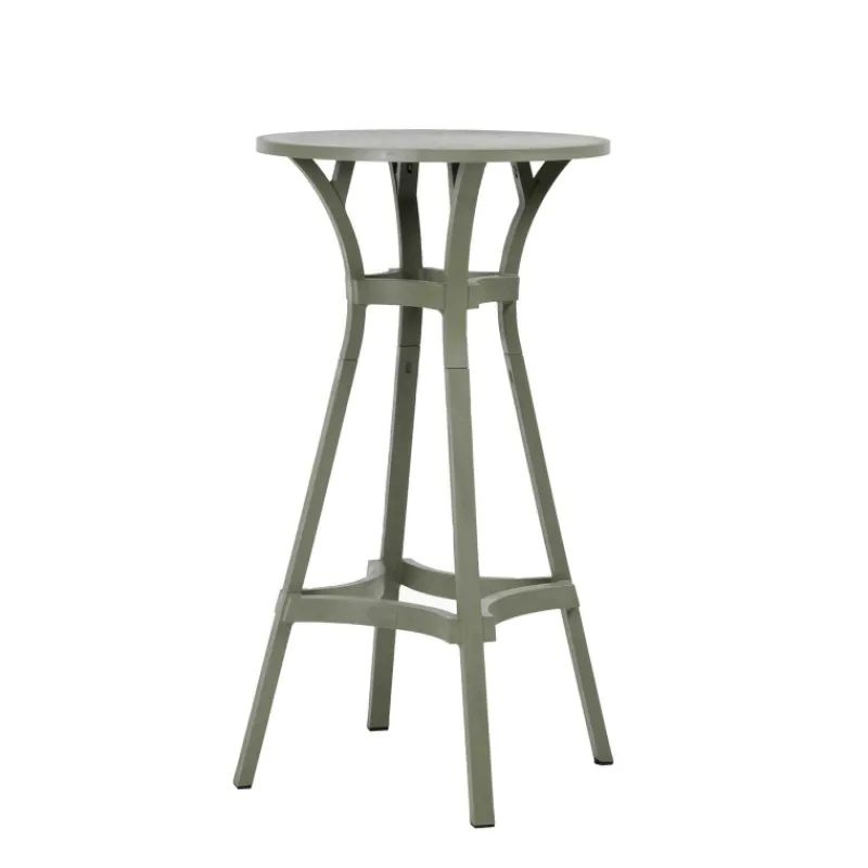 Combo Table de jardin ronde recyclée* Table De Jardin